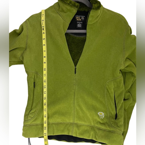 Green Mountain Hardwear Velour Fuzzy Outdoor Hiking Jacket small Chartreuse - Picture 14 of 14